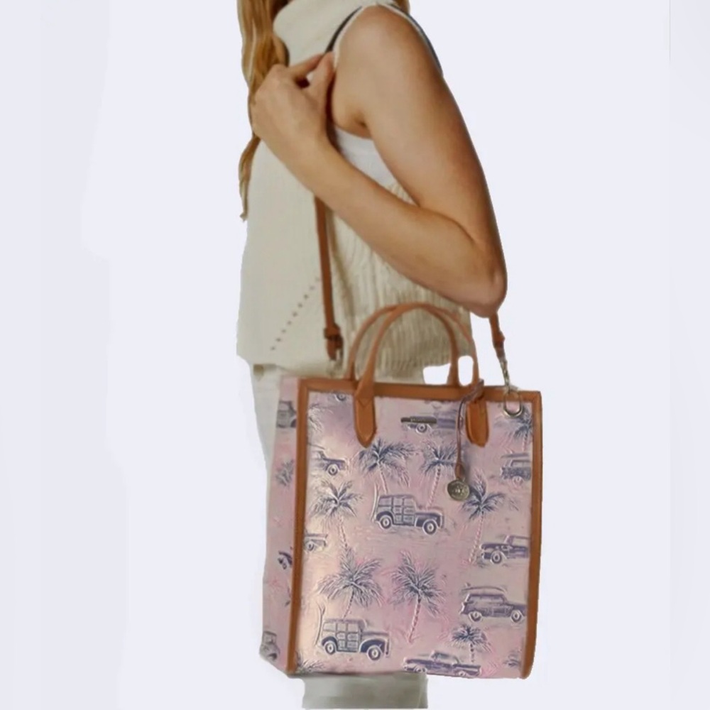 Brahmin Monique Optimism CopaCabana Genuine Embossed Lthr Tote/Hand/Shoulder Bag